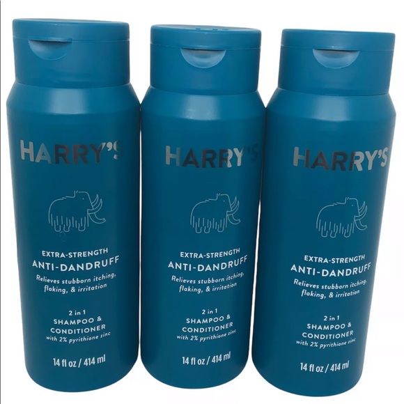 Harry's Hair Lot Of 3 Harrys Extra Strength Anti Dandruff 2 In